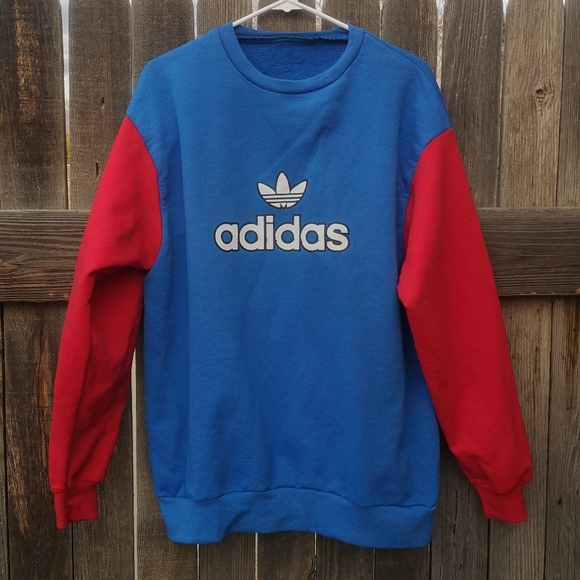 adidas Other - Adidas Crew Neck Red White and Blue